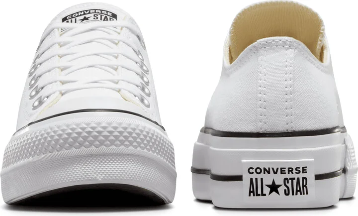 Nike Men's Chuck Taylor All Star Lift Platform Canvas Shoes in White | 560251F-102 - Image 6