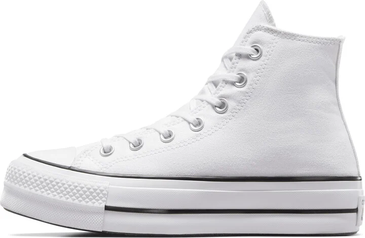 Nike Men's Chuck Taylor All Star Lift Platform Canvas Shoes in White | 560846F-102