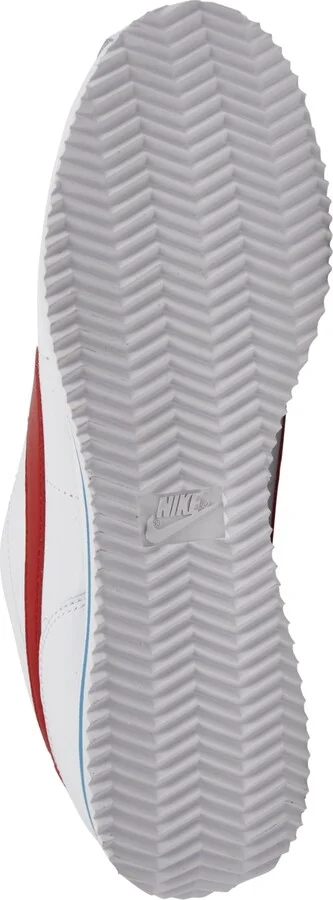 Nike Men's Classic Cortez Leather Casual Sneakers from Finish Line - White/Red/Blue - Image 6