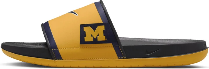 Nike Men's College Offcourt (Michigan) Slides in Yellow | FN4297-700 - Image 2