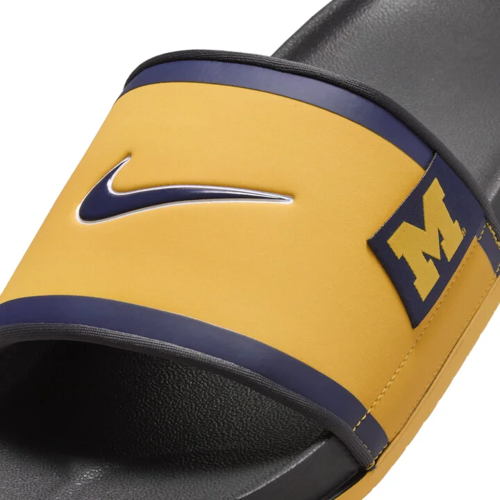 Nike Men's College Offcourt (Michigan) Slides in Yellow | FN4297-700 - Image 6