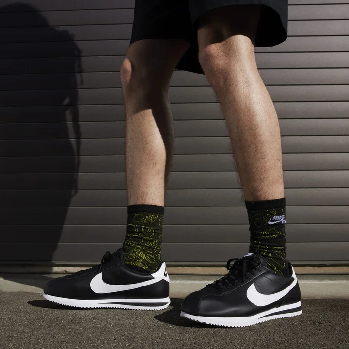 Nike Men's Cortez Leather Shoes in Black | DM4044-001 - Image 2