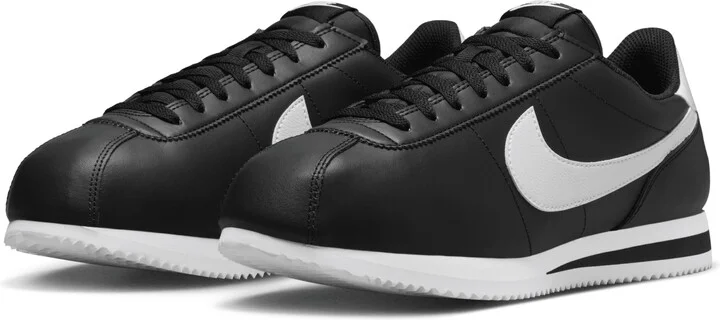 Nike Men's Cortez Leather Shoes in Black | DM4044-001 - Image 6