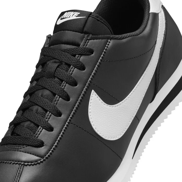 Nike Men's Cortez Leather Shoes in Black | DM4044-001 - Image 8