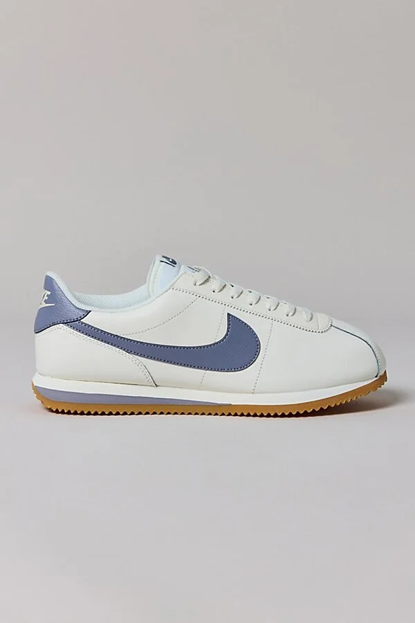 Nike Men's Cortez Leather Sneaker in White/Varsity Blue/Varsity Red - Image 6
