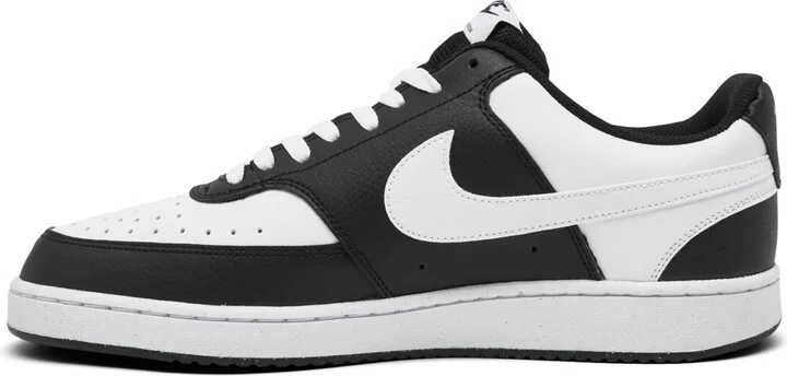 Nike Men's Court Vision Low Casual Sneakers from Finish Line - Black/White - Image 3