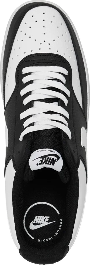 Nike Men's Court Vision Low Casual Sneakers from Finish Line - Black/White - Image 5