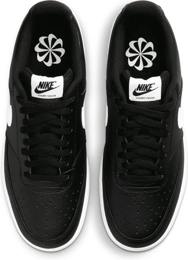 Nike Men's Court Vision Low Next Nature Shoes in Black | DH2987-001 - Image 4