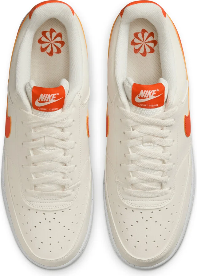Nike Men's Court Vision Low Next Nature Shoes in White | DH2987-115 - Image 4