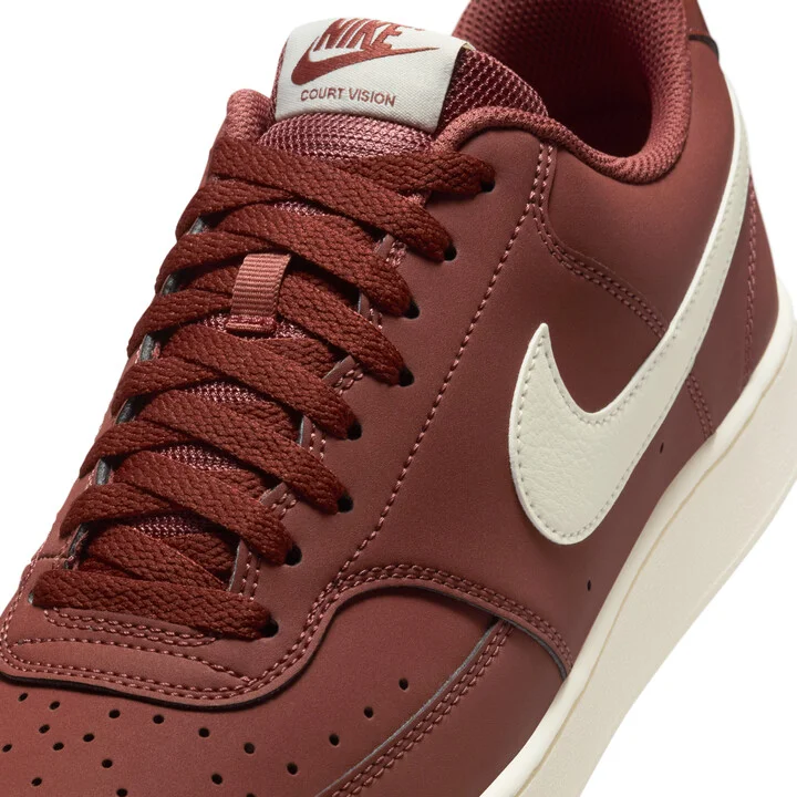Nike Men's Court Vision Low Premium Shoes in Brown | HM9429-200 - Image 7