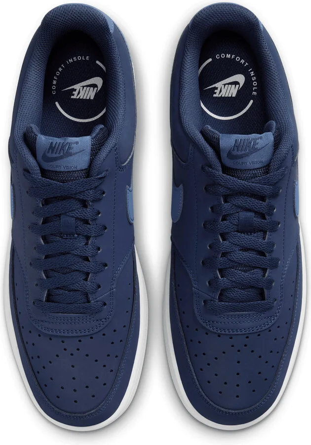 Nike Men's Court Vision Low Shoes in Blue | HM6193-410 - Image 4