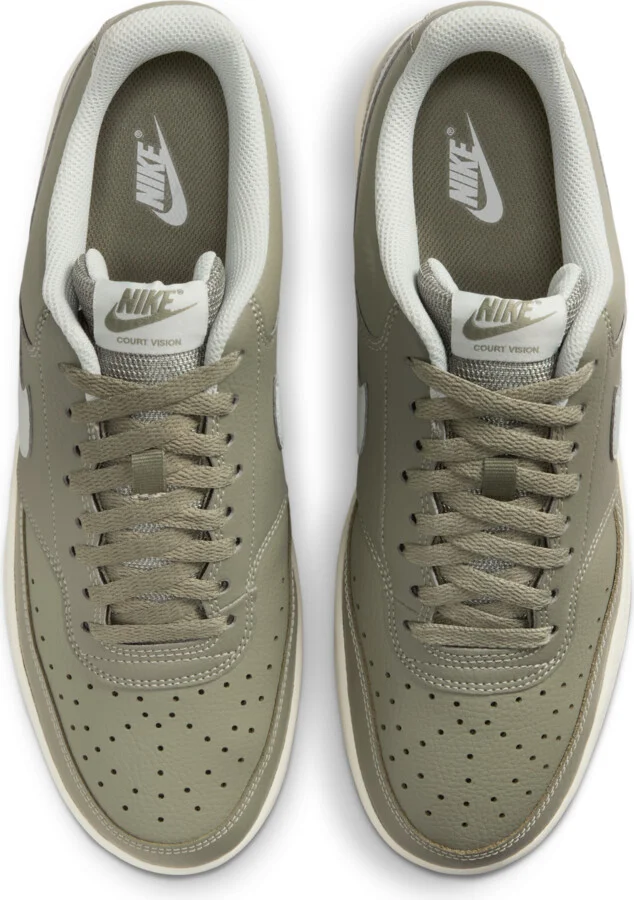 Nike Men's Court Vision Low Shoes in Green | CD5463-301 - Image 4