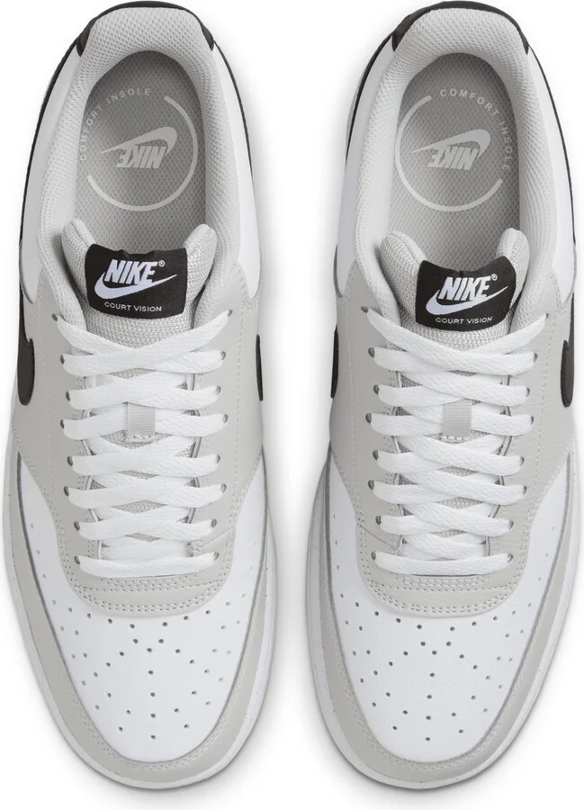 Nike Men's Court Vision Low Shoes in Grey | HV0927-097 - Image 4
