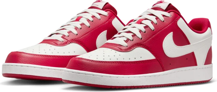 Nike Men's Court Vision Low Shoes in Red | HM9862-600 - Image 5