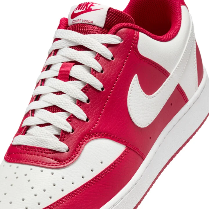 Nike Men's Court Vision Low Shoes in Red | HM9862-600 - Image 7