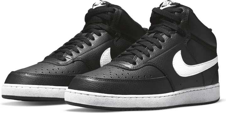 Nike Men's Court Vision Mid Next Nature Shoes in Black | DN3577-001 - Image 6