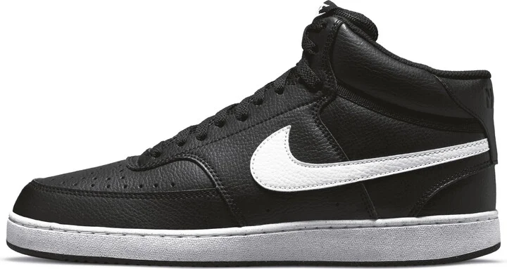 Nike Men's Court Vision Mid Next Nature Shoes in Black | DN3577-001