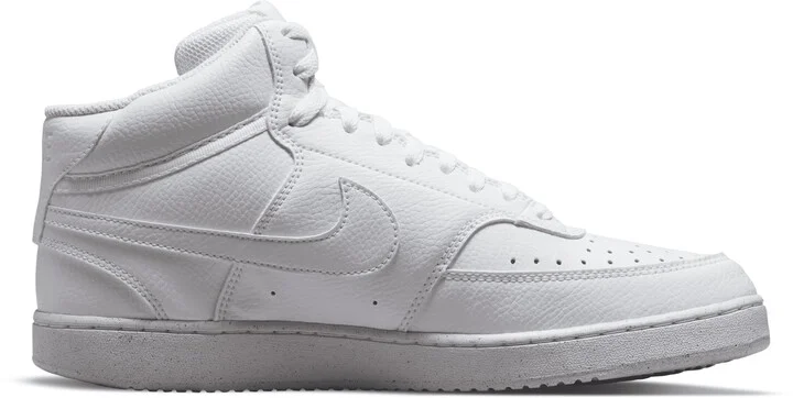 Nike Men's Court Vision Mid Next Nature Shoes in White | DN3577-100 - Image 3