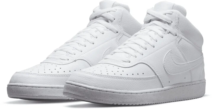 Nike Men's Court Vision Mid Next Nature Shoes in White | DN3577-100 - Image 5