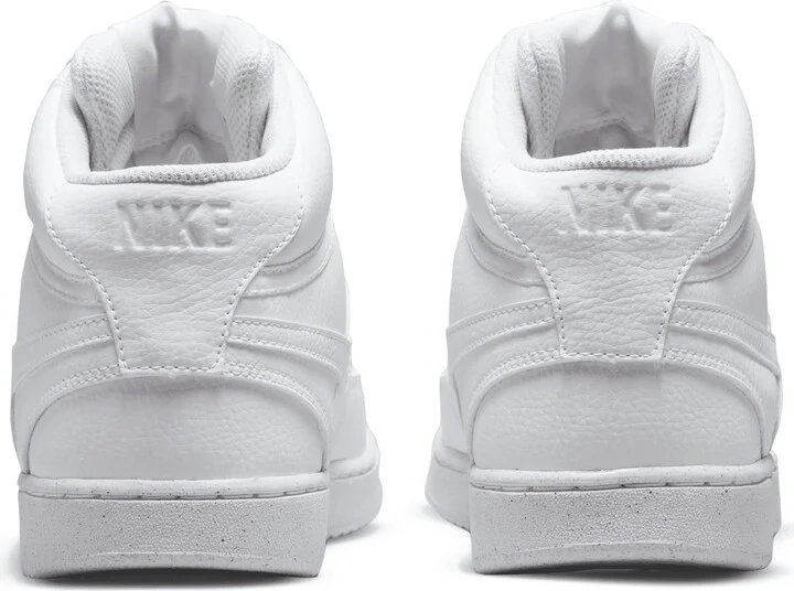 Nike Men's Court Vision Mid Next Nature Shoes in White | DN3577-100 - Image 6