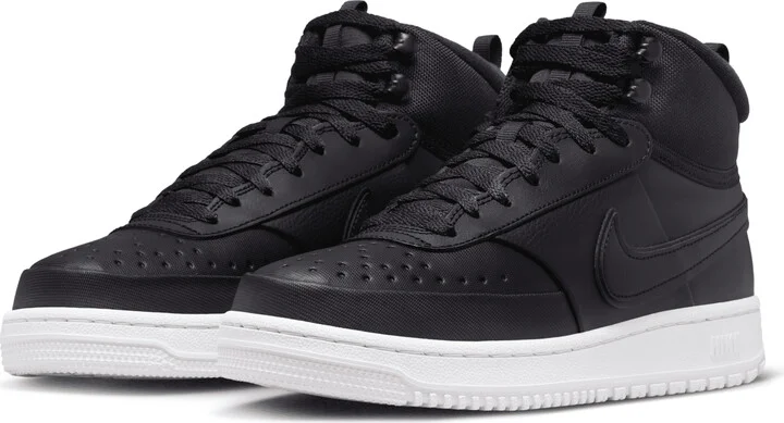 Nike Men's Court Vision Mid Winterized Shoes in Black | DR7882-002 - Image 6
