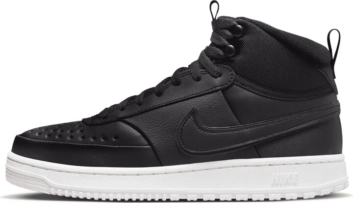 Nike Men's Court Vision Mid Winterized Shoes in Black | DR7882-002