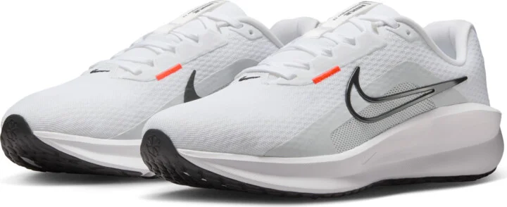 Nike Men's Downshifter 13 Road Running Shoes (Extra Wide) in White | FJ1284-100 - Image 5