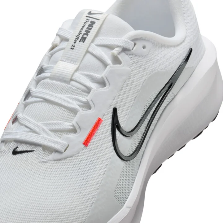 Nike Men's Downshifter 13 Road Running Shoes (Extra Wide) in White | FJ1284-100 - Image 7