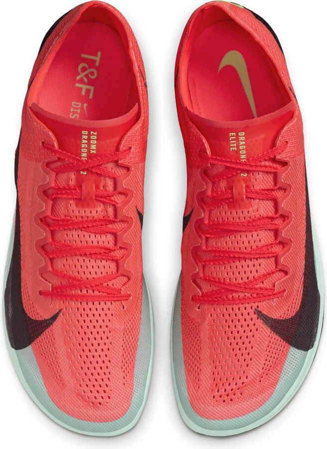 Nike Men's Dragonfly 2 Elite Track & Field Distance Spikes in Red | FZ9315-600 - Image 4