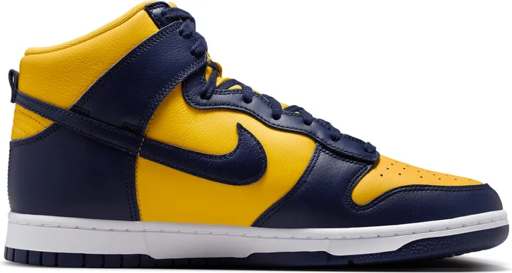 Nike Men's Dunk High Retro SE Shoes in Yellow | HF3143-700 - Image 3