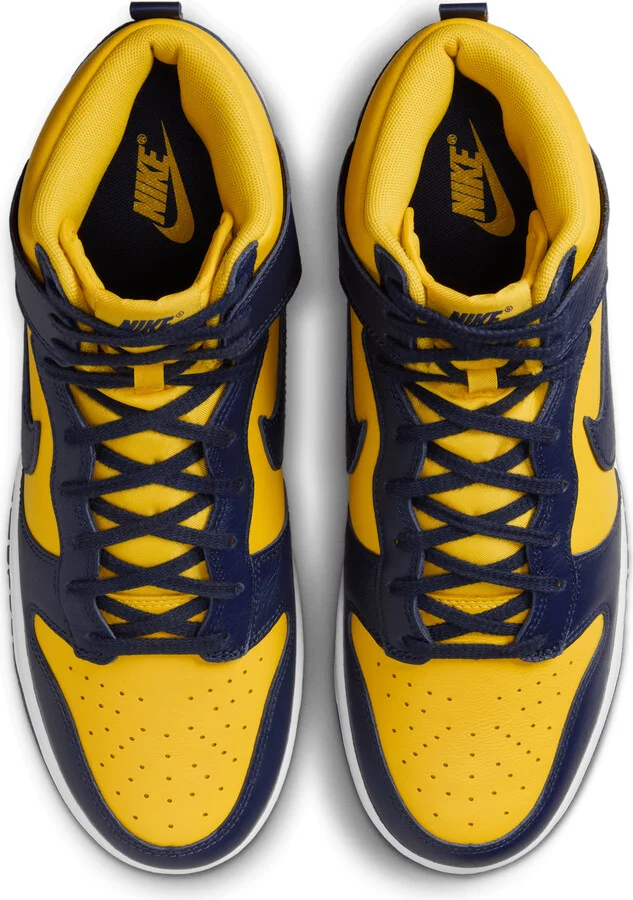 Nike Men's Dunk High Retro SE Shoes in Yellow | HF3143-700 - Image 4