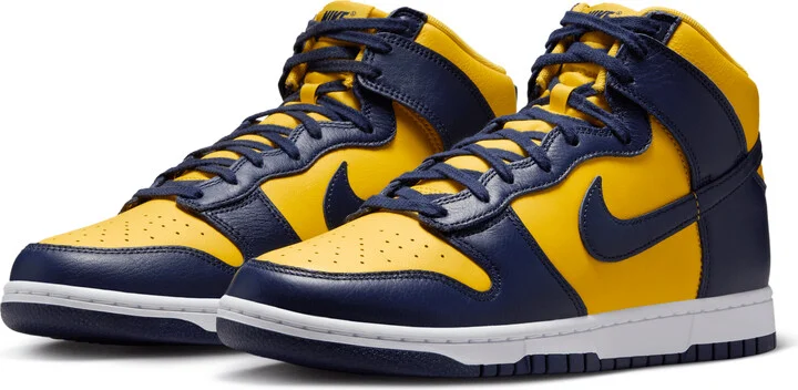 Nike Men's Dunk High Retro SE Shoes in Yellow | HF3143-700 - Image 5