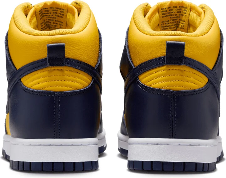 Nike Men's Dunk High Retro SE Shoes in Yellow | HF3143-700 - Image 6