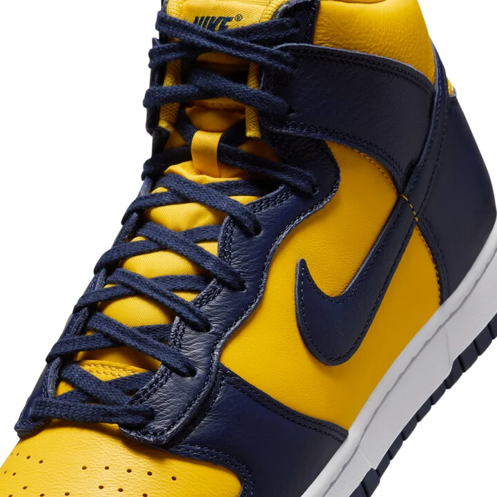 Nike Men's Dunk High Retro SE Shoes in Yellow | HF3143-700 - Image 7