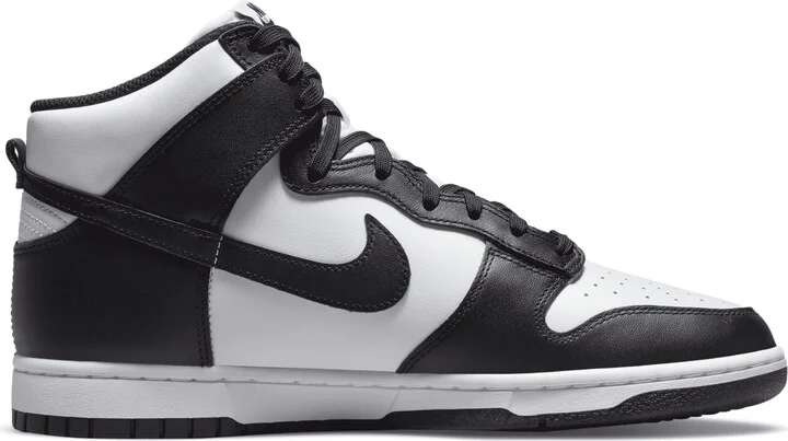 Nike Men's Dunk High Retro Shoes in White | DD1399-105 - Image 3