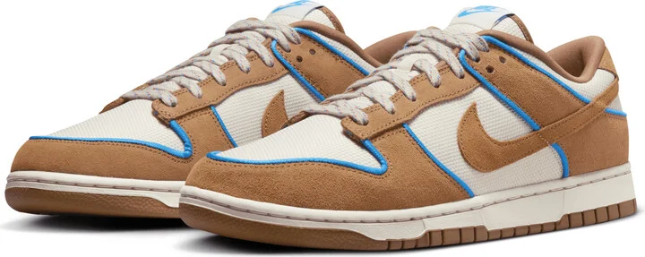 Nike Men's Dunk Low Retro Premium Shoes in Brown | FN5825-100 - Image 5