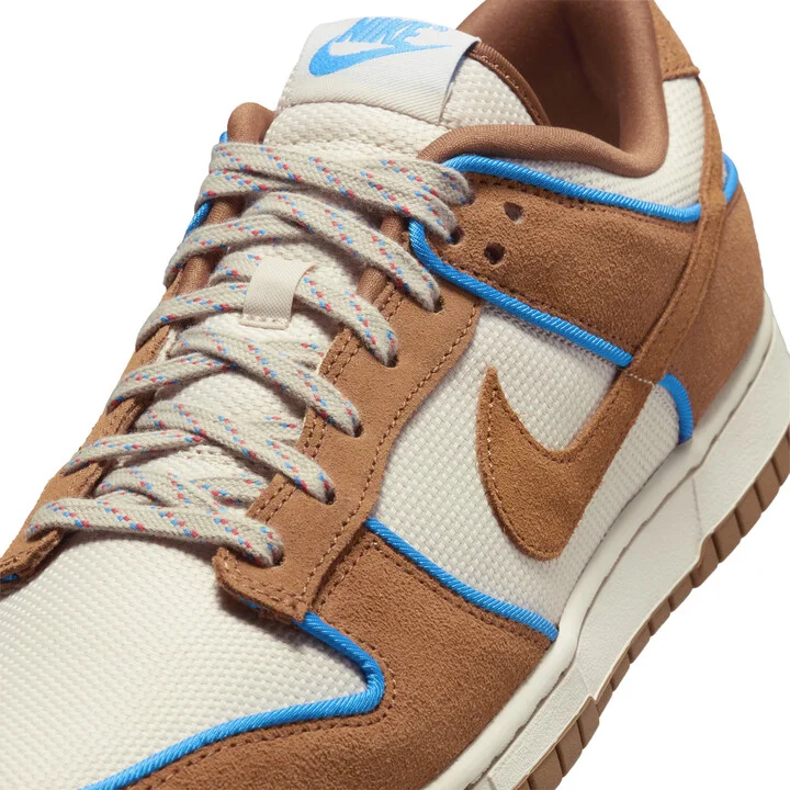 Nike Men's Dunk Low Retro Premium Shoes in Brown | FN5825-100 - Image 7