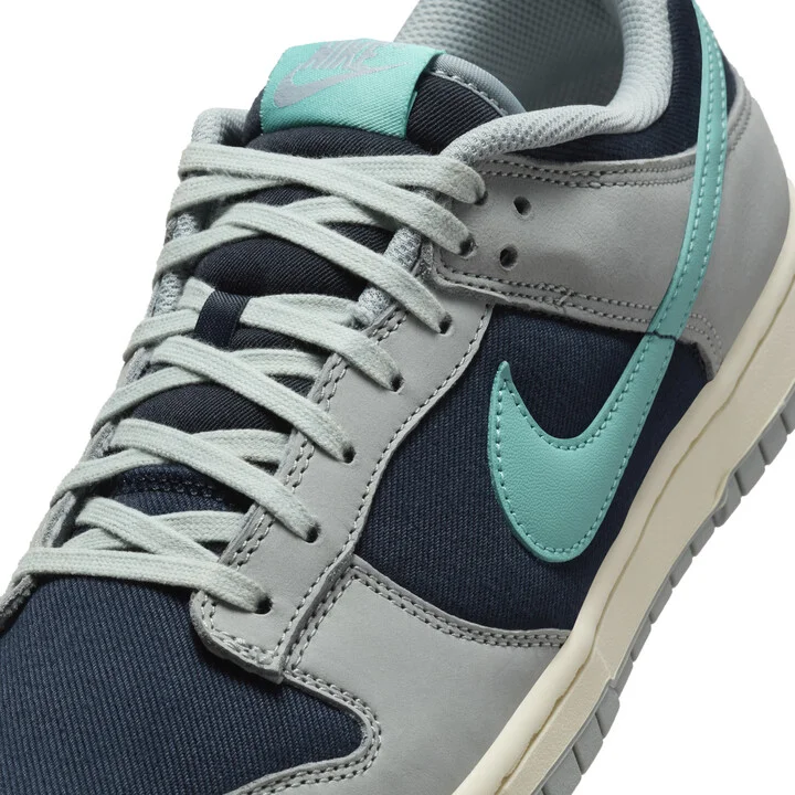 Nike Men's Dunk Low Retro Premium Shoes in Grey | FB8895-001 - Image 7