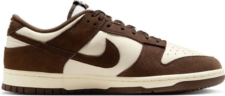 Nike Men's Dunk Low Retro SE Leather/Suede Shoes in Brown | FQ8249-104 - Image 3