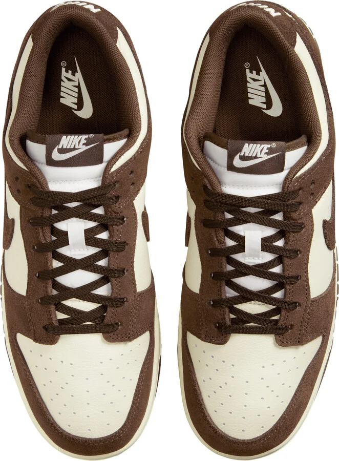 Nike Men's Dunk Low Retro SE Leather/Suede Shoes in Brown | FQ8249-104 - Image 4