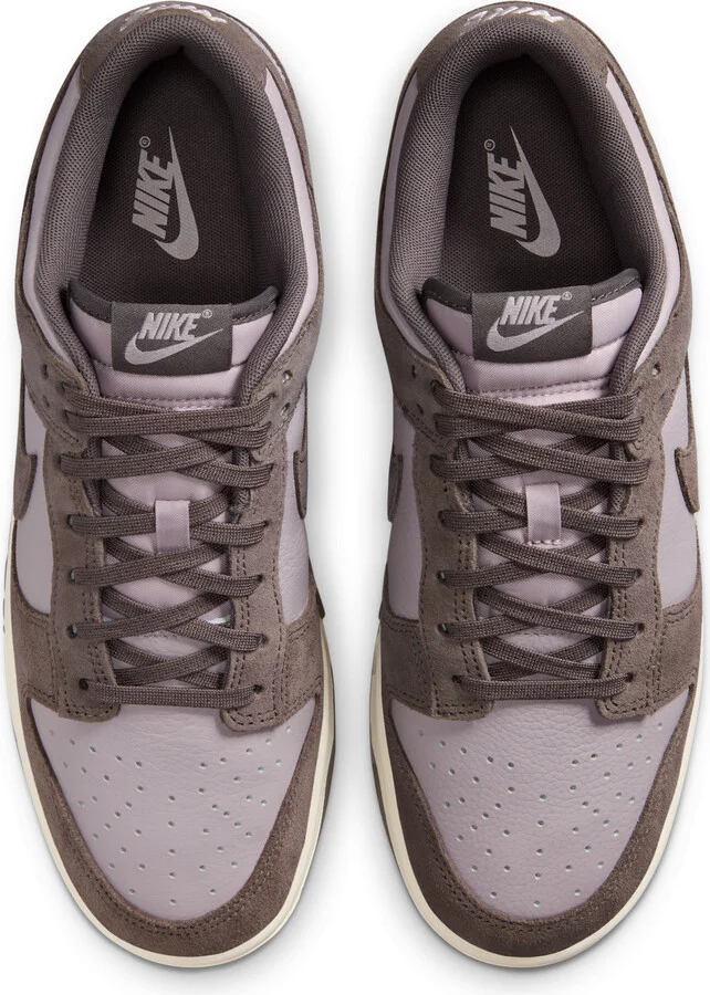 Nike Men's Dunk Low Retro SE Leather/Suede Shoes in Purple | FQ8249-001 - Image 4
