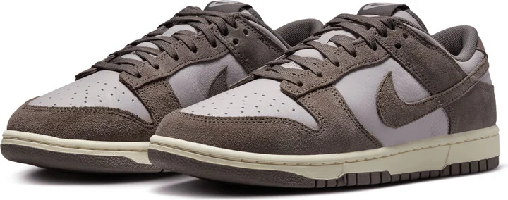 Nike Men's Dunk Low Retro SE Leather/Suede Shoes in Purple | FQ8249-001 - Image 5