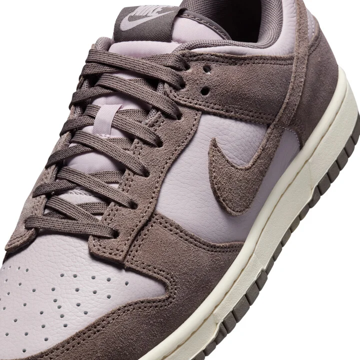 Nike Men's Dunk Low Retro SE Leather/Suede Shoes in Purple | FQ8249-001 - Image 7