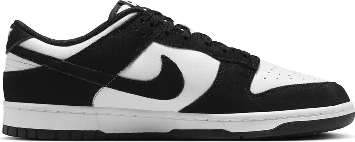 Nike Men's Dunk Low Retro SE Leather/Suede Shoes in White | FQ8249-100 - Image 3