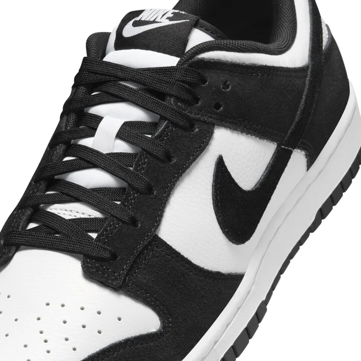 Nike Men's Dunk Low Retro SE Leather/Suede Shoes in White | FQ8249-100 - Image 7