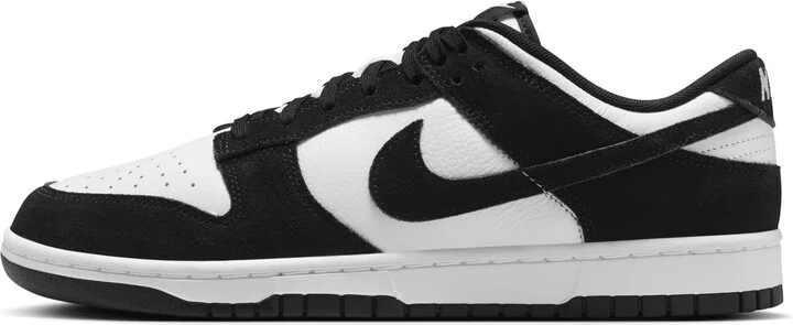 Nike Men's Dunk Low Retro SE Leather/Suede Shoes in White | FQ8249-100