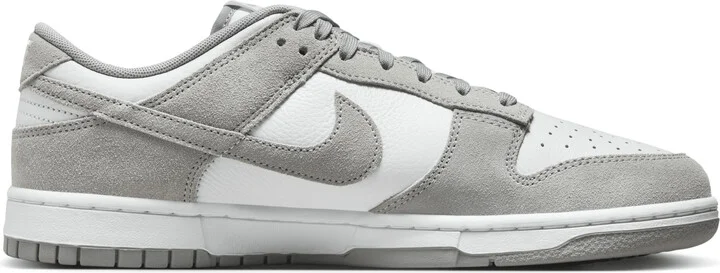 Nike Men's Dunk Low Retro SE Leather/Suede Shoes in White | FQ8249-101 - Image 3