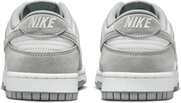 Nike Men's Dunk Low Retro SE Leather/Suede Shoes in White | FQ8249-101 - Image 6