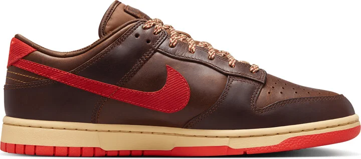 Nike Men's Dunk Low Retro Shoes in Brown | HQ3448-262 - Image 3