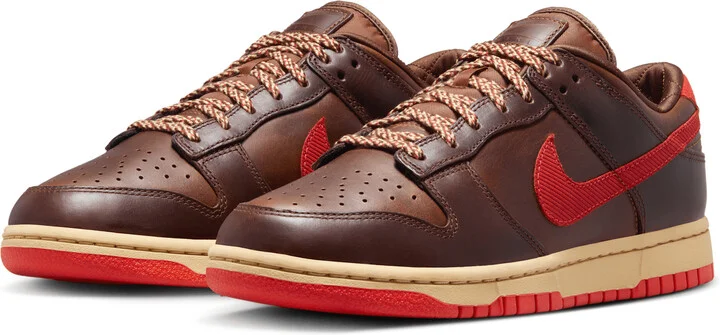 Nike Men's Dunk Low Retro Shoes in Brown | HQ3448-262 - Image 5